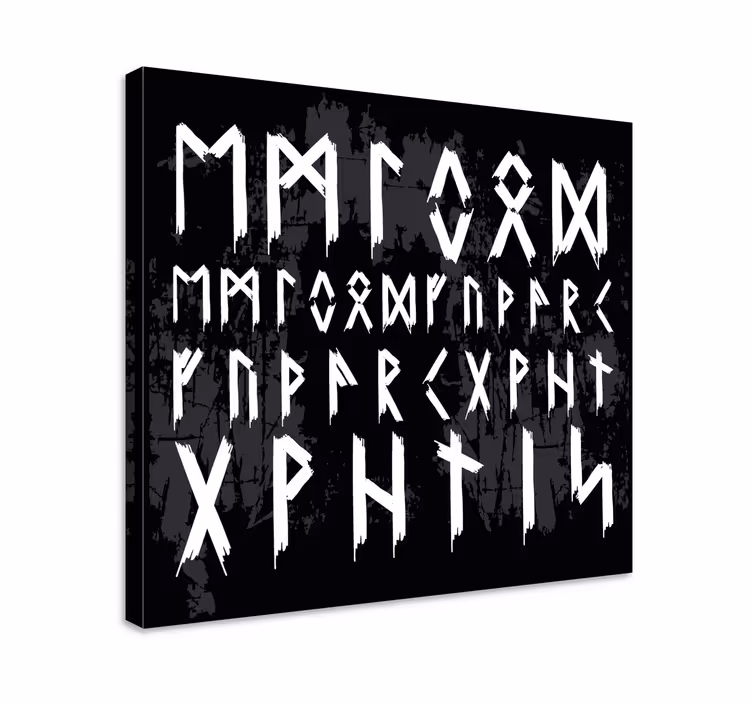 Tableau Vikings Vintage Alphabet - TenStickers