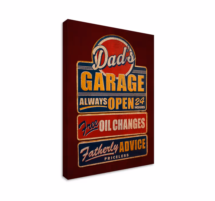 Tableau vintage panneau publicitaire rétro - TenStickers