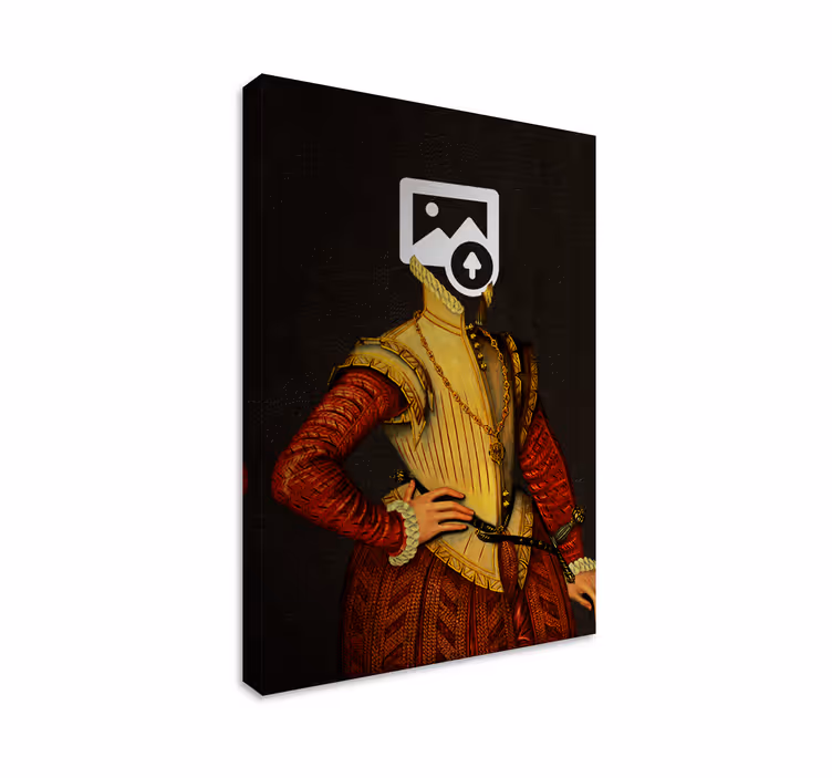 Tableau Portrait chien aristocrate personnalisé - TenStickers