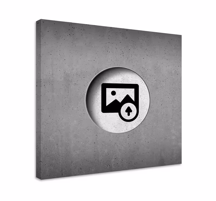 Tableau 3D mur béton image personnalisable - TenStickers