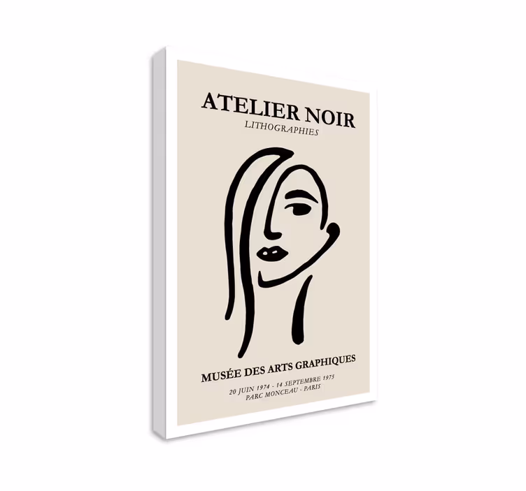 Tableau moderne affiche exposition lithographie - TenStickers