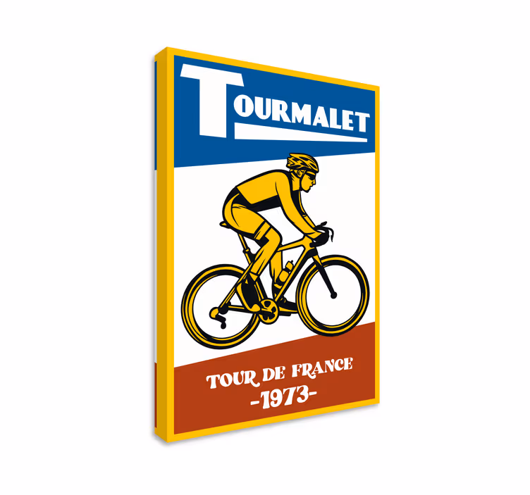 Tableau vintage Tour de France étape Tourmalet - TenStickers