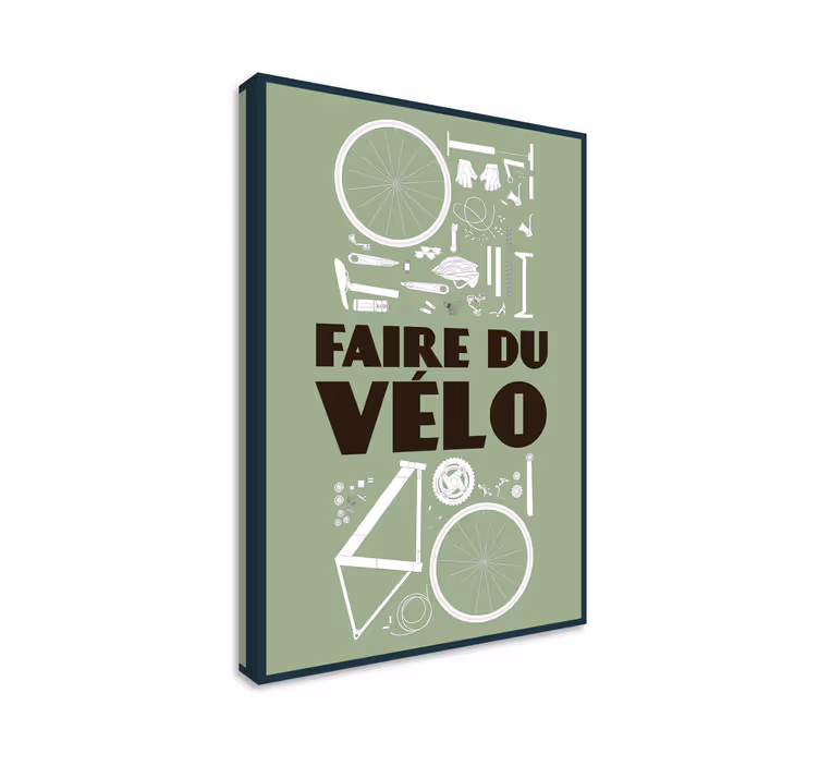 Tableau maison pièces de vélo - TenStickers