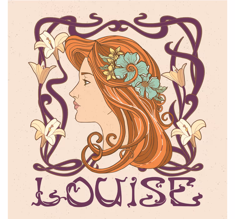 Tableau design art nouveau personnalisable - TenStickers