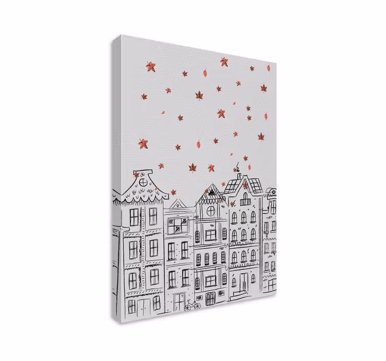 Tableau villes et pays charmante scène étoilée - TenStickers