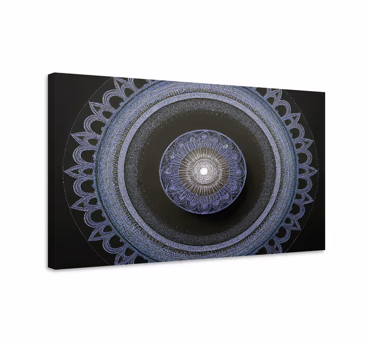 Tableau avec mandala zen bleu - TenStickers