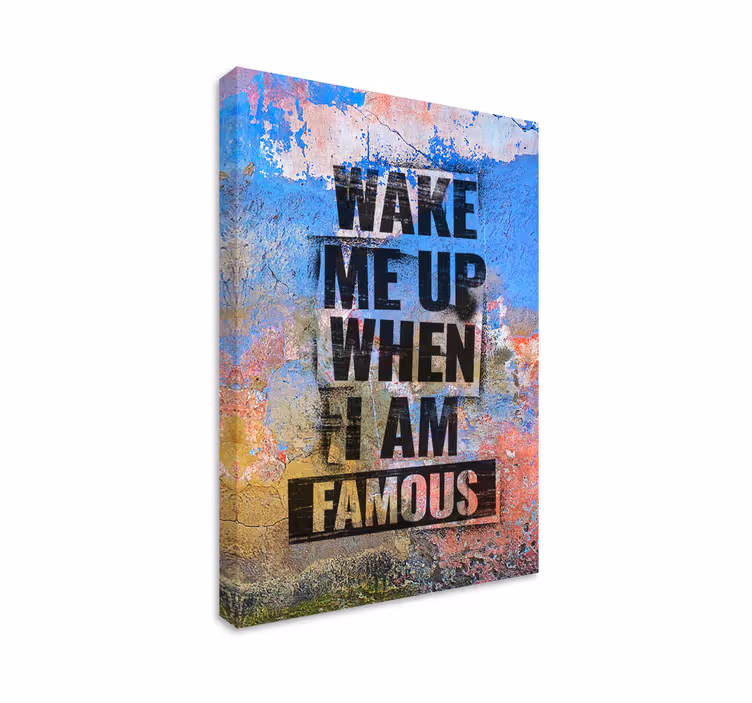 Tableau avec une citation style effet pochoir - TenStickers