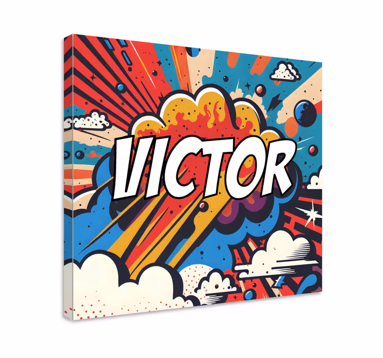 Tableau motif Pop Art personnalisable - TenStickers