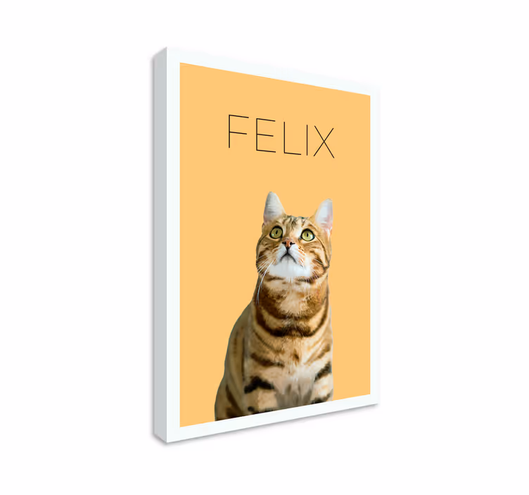 Tableau portrait animal minimaliste - TenStickers