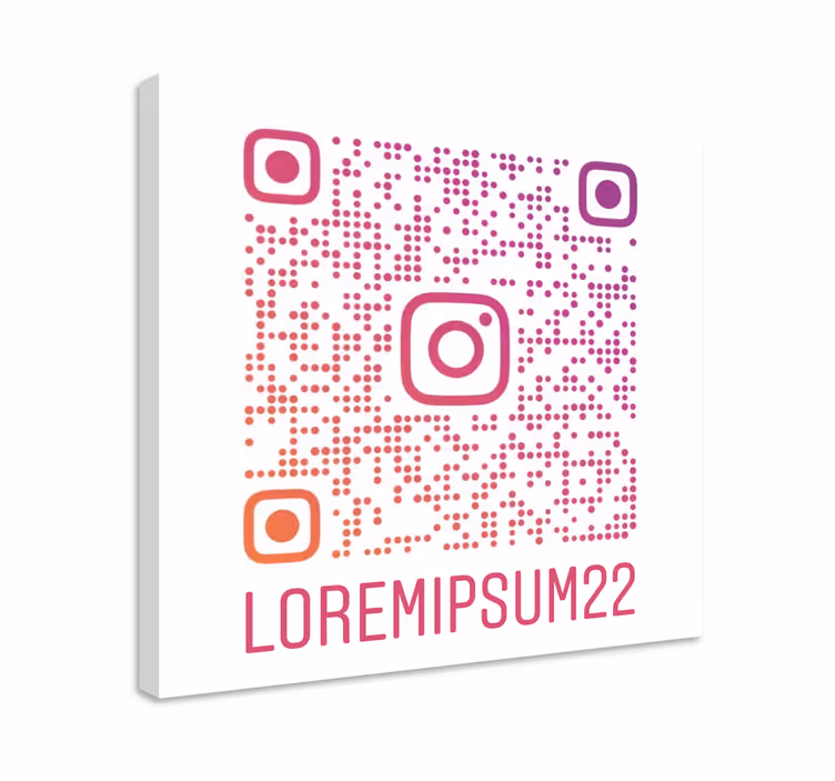 Tableau personnalisable qr code multicolore - TenStickers
