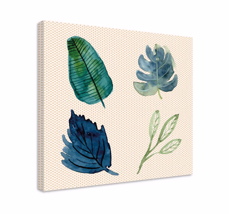 Tableau salon feuilles tropicales - TenStickers
