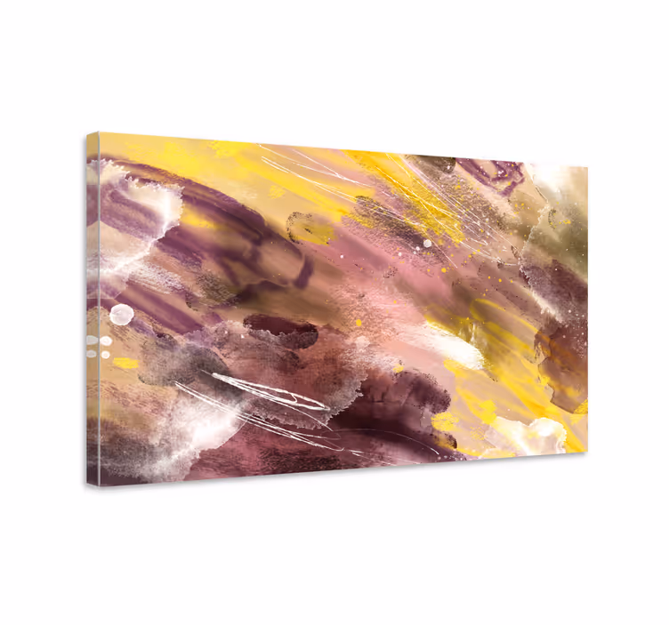 Tableau art coups de pinceau abstraits  - TenStickers