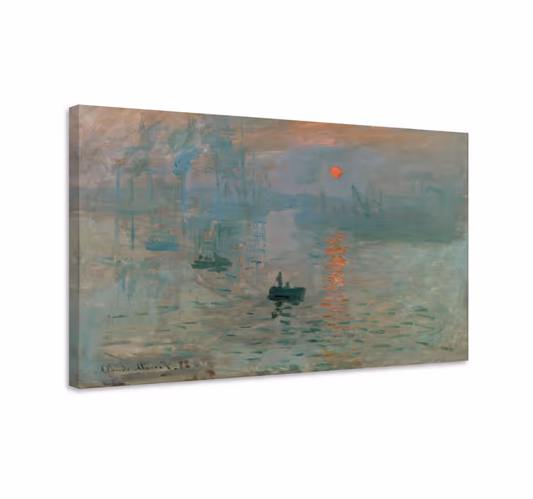 Tableau impression, soleil levant Claude Monet - TenStickers