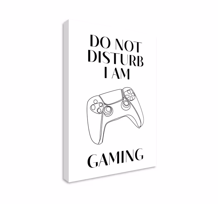 Tableau jeux vidéo Do not disturb minimaliste - TenStickers