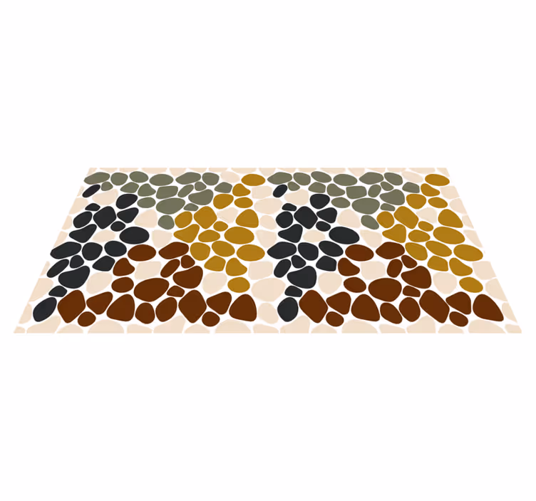 Tapis vinyle salle de bain thème rock coloré - TenStickers