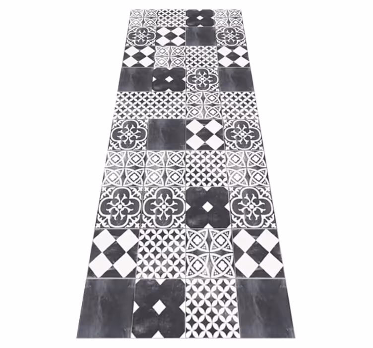 Tapis vinyle cuisine ciment ardesia - TenStickers