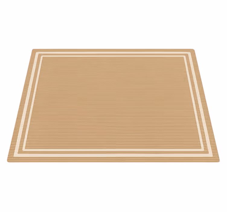 Tapis vinyle extérieur imitation de bordure tissée - TenStickers