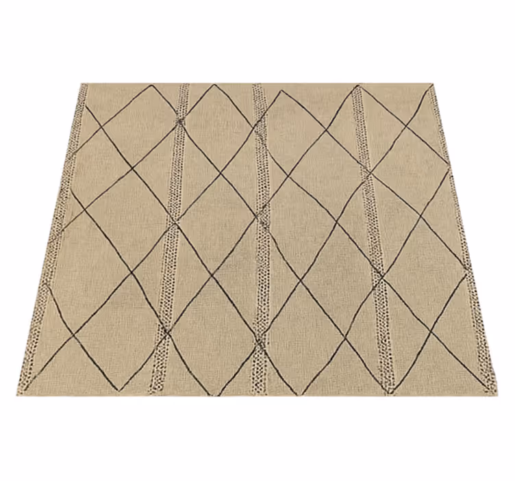 Tapis vinyle extérieur conception de diamant marocain - TenStickers