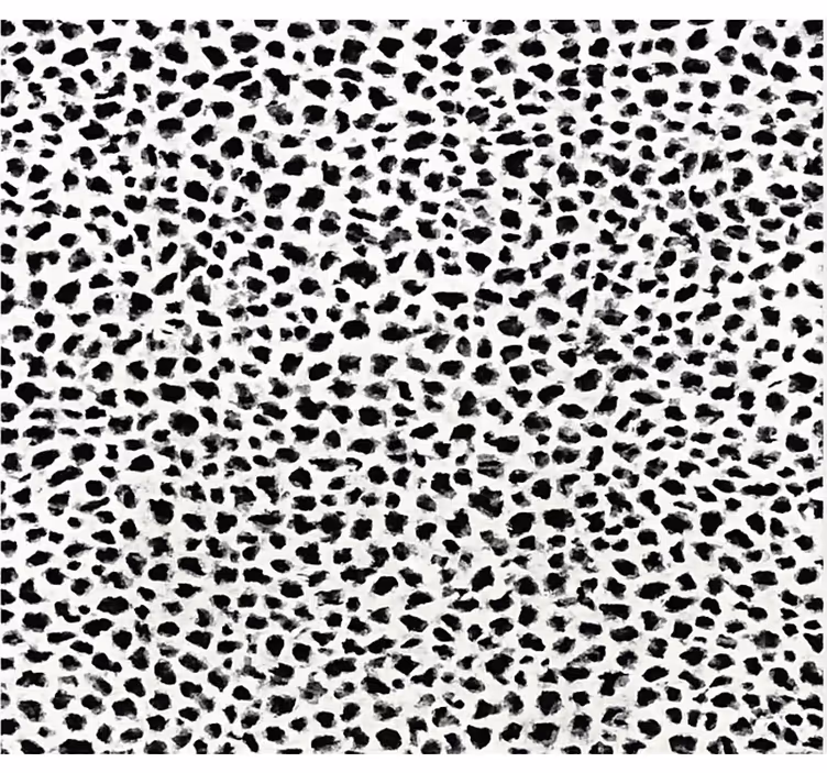 Tapis vinyle salle à manger imprimé léopard monochrome - TenStickers