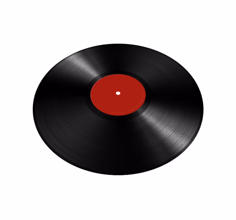 Tapis vinyle salle à manger grand disque vinyle - TenStickers