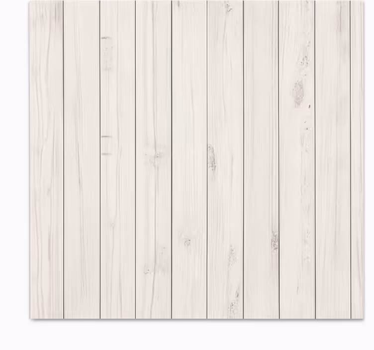 Tapis vinyle salle à manger bois blanc patiné - TenStickers