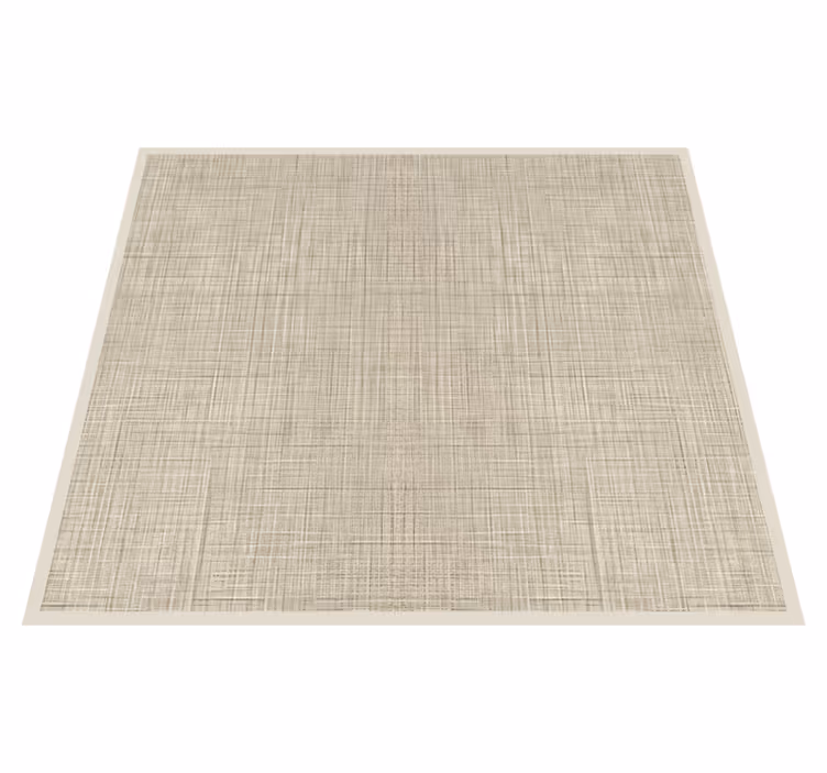 Tapis vinyle textures effet tissu beige - TenStickers