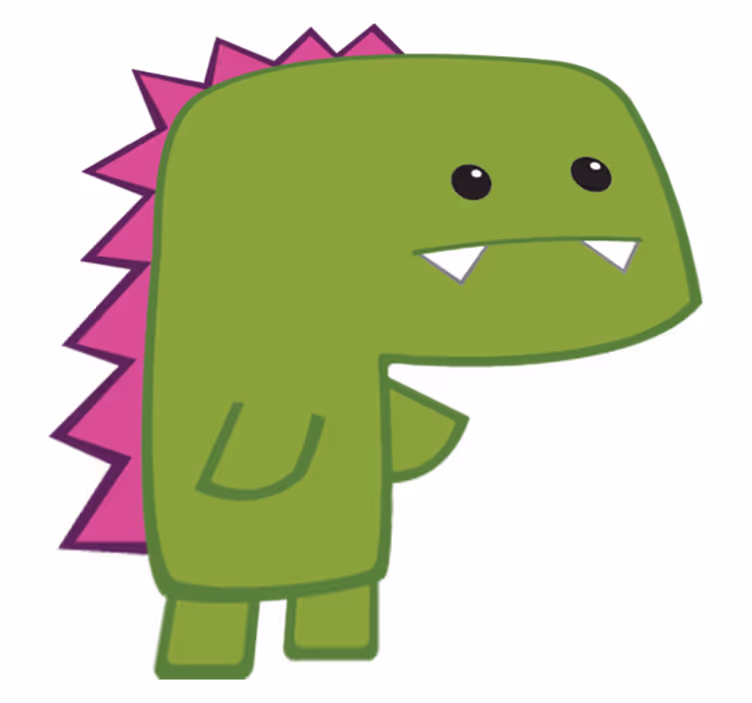 Tapis vinyle animal mini dinosaure vert - TenStickers