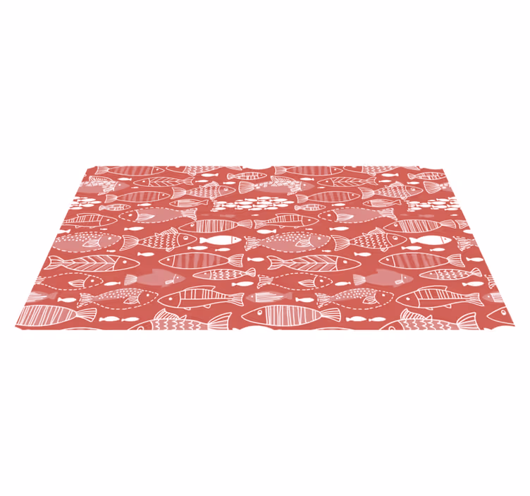 Tapis vinyle animal de nombreux poissons sous la mer - TenStickers