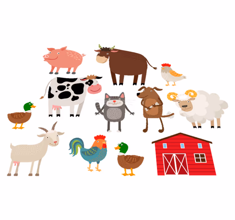 Tapis vinyle animal ferme - TenStickers