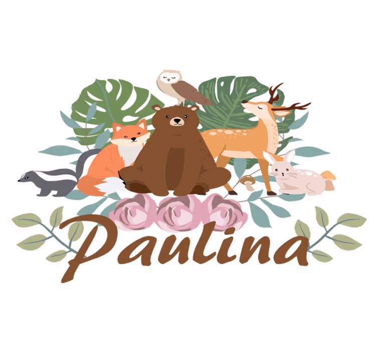 Tapis vinyle animal rassemblement d'animaux de la forêt - TenStickers