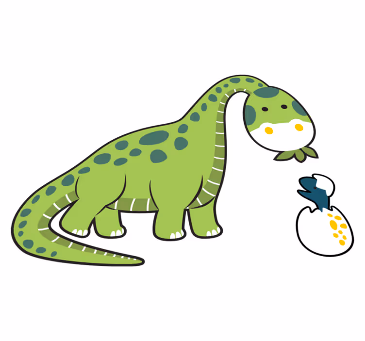 Tapis vinyle animal bébé dinosaure mignon - TenStickers