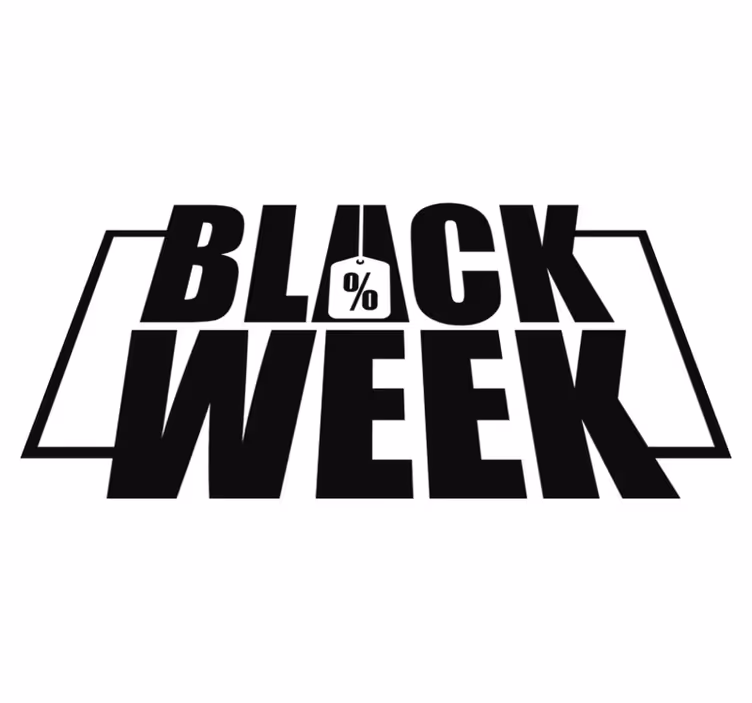 Tapis vinyle black friday pour vitrine élégante - TenStickers