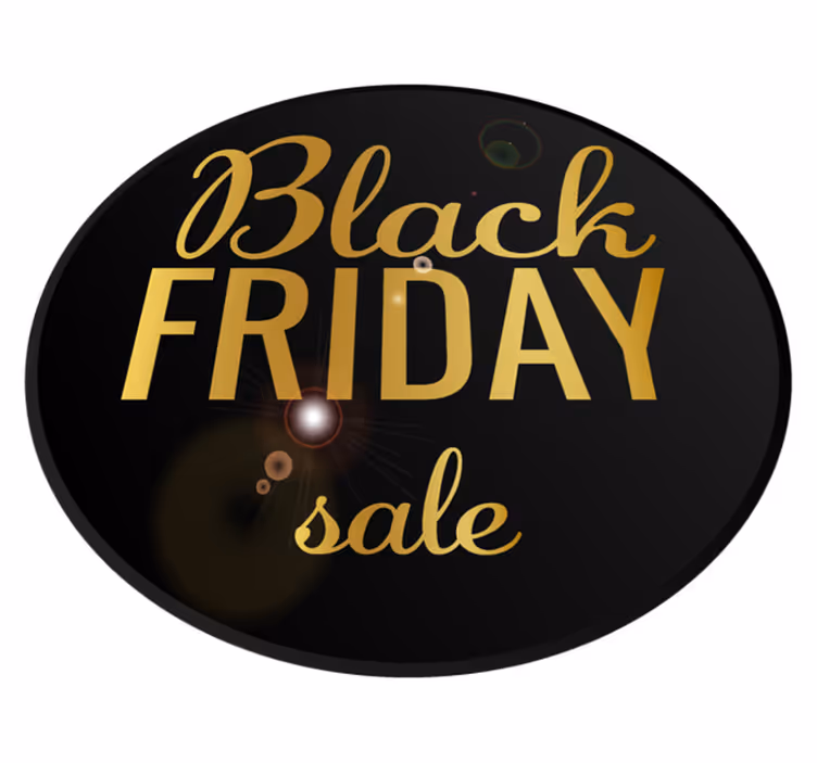 Tapis vinyle black friday promotion élégante - TenStickers