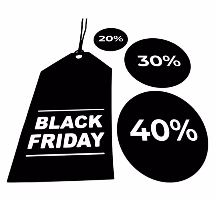 Tapis vinyle black friday ensemble de 3 personnalisable - TenStickers