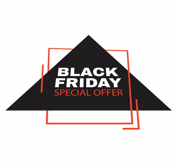 Tapis vinyle black friday panneau d'affichage - TenStickers