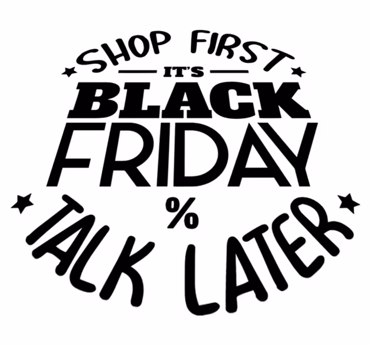 Tapis vinyle black friday, achetez d'abord, parlez après - TenStickers