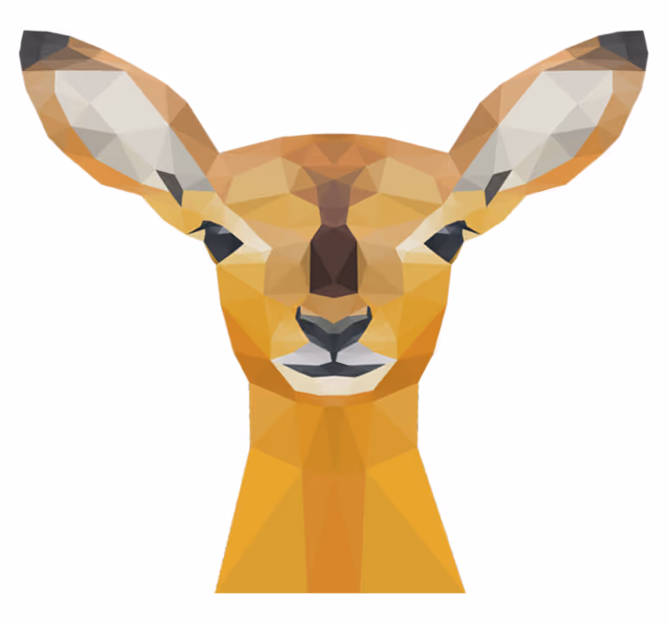 Tapis vinyle animal cerf - TenStickers