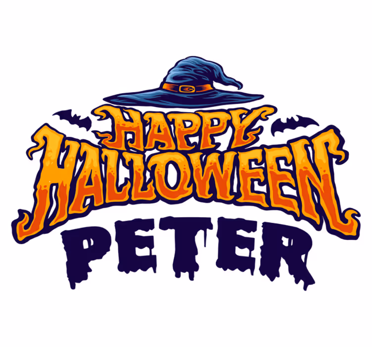 Tapis vinyle pour halloween personnalisé joyeux halloween - TenStickers