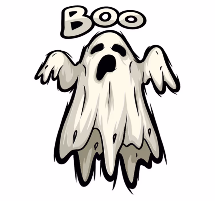 Tapis vinyle pour halloween figure de fantôme boo - TenStickers