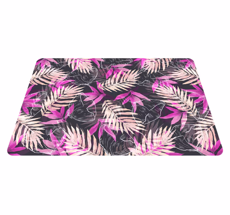 Tapis vinyle plantes exotiques - TenStickers