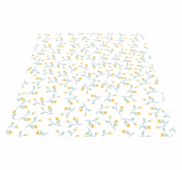 Tapis vinyle plantes style printanier - TenStickers