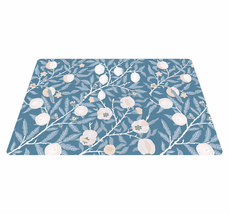 Tapis vinyle plantes motif vintage élégant - TenStickers