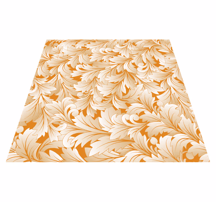 Tapis vinyle plantes motif floral élégant - TenStickers