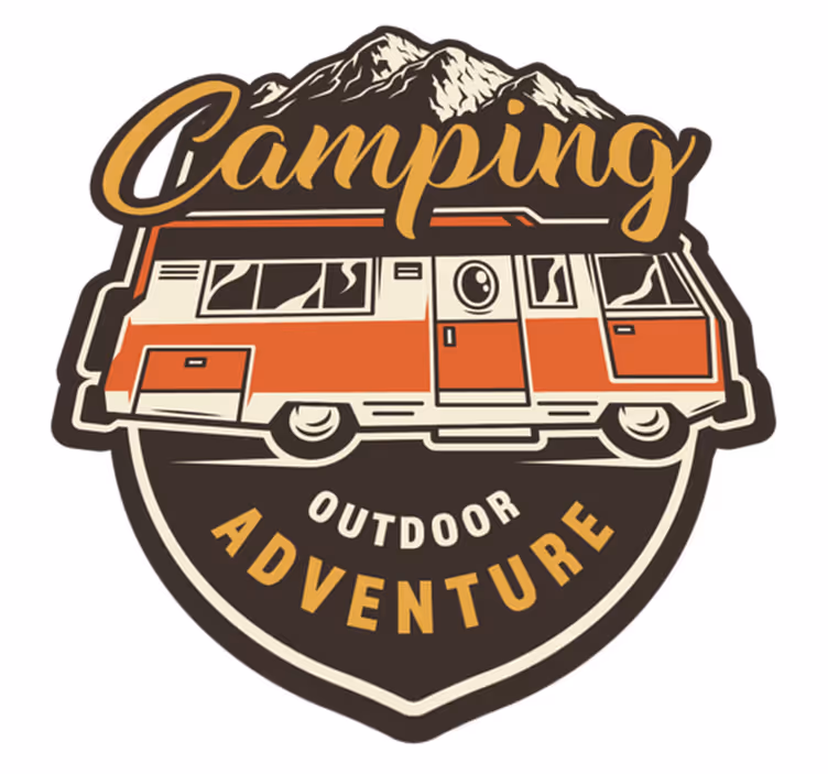 Tapis vinyle plantes aventure en camping-car - TenStickers