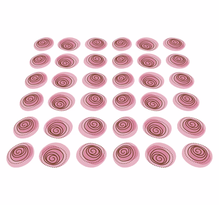 Tapis vinyle plantes ornement floral rose - TenStickers