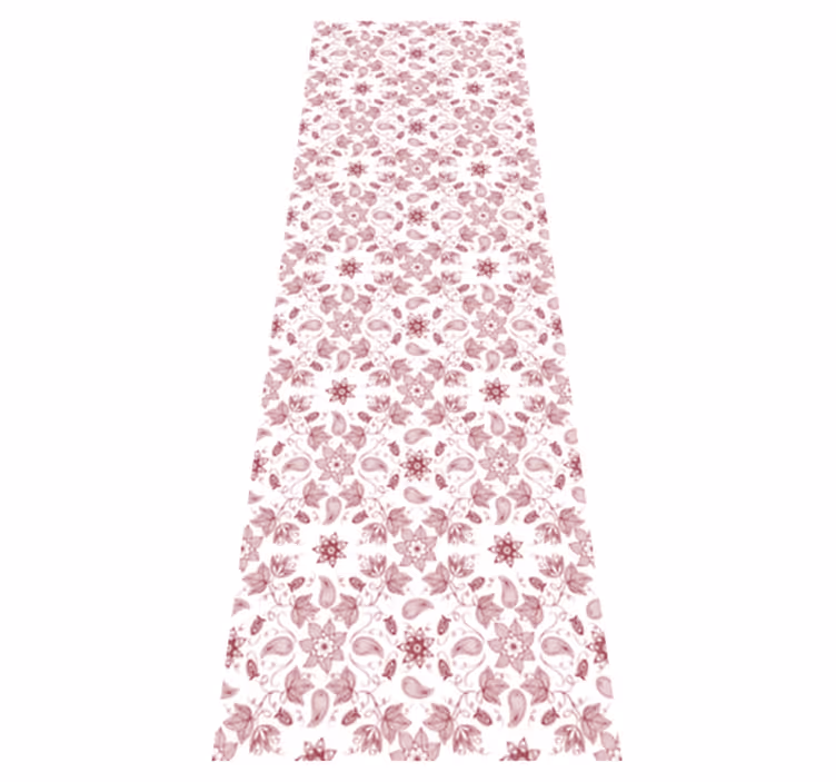 Tapis vinyle plantes motif floral - TenStickers