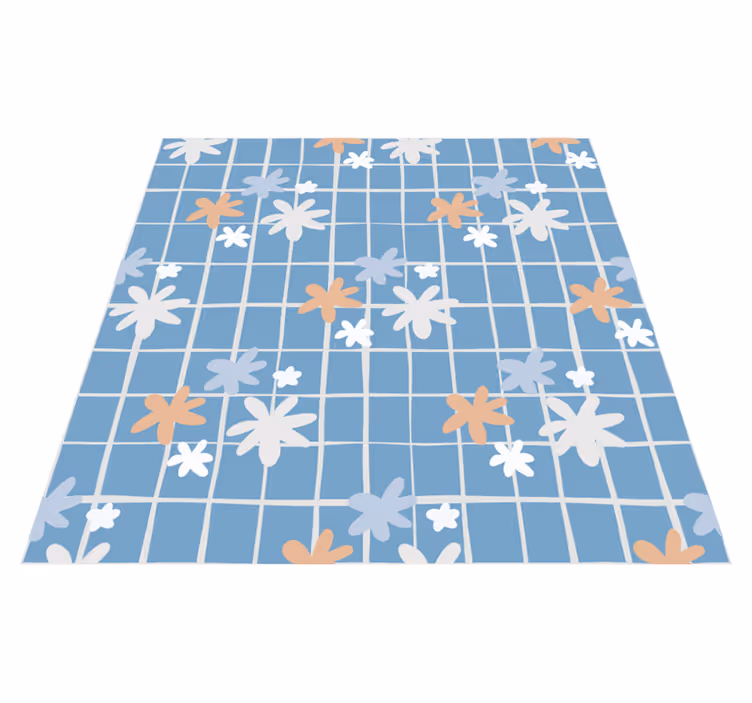 Tapis vinyle plantes illustration élément floral - TenStickers