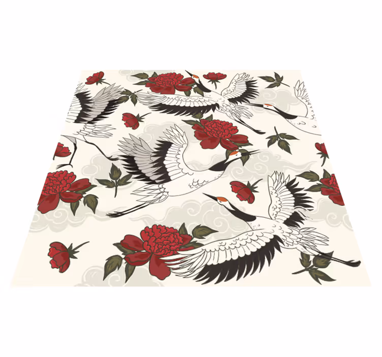 Tapis vinyle plantes aux teintes terre apaisantes - TenStickers