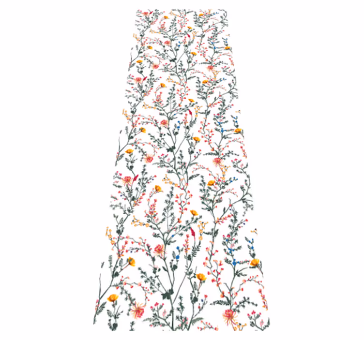 Tapis vinyle plantes jardin minimaliste fin - TenStickers