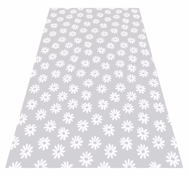 Tapis vinyle plantes fenêtre florale - TenStickers